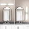 Luxrite 24 Inch Square LED Vanity Light Over Mirror Brushed Nickel 5CCT 2700K-5000K 24W 1500LM Dimmable ETL LR32176-1PK - alternate 3